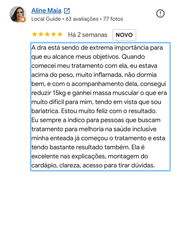 Depoimento de Aline Maia
